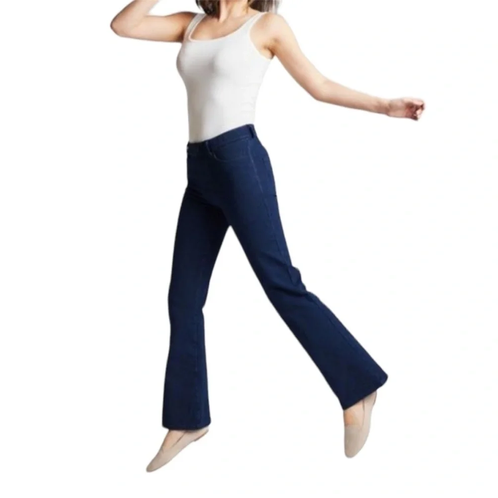 BETABRAND Bootcut 4-Pocket Yoga Denim small long